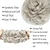 tanie Koki-niechlujny kok treska falisty kręcony kok syntetyczny sztuczny kok przedłużanie włosów niechlujny kok scrunchie kręcony kok treska dla kobiet
