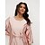 cheap Plus Size Party Dresses-Women&#039;s Plus Size Curve Party Dress Solid Color Round Neck Lace Long Sleeve Spring Summer Casual Knee Length Dress Daily Vacation Dress