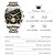 お買い得  クォーツ腕時計-OLEVS 男性 クォーツ 贅沢 スポーツ ビジネス 腕時計 光る クロノグラフ付き 防水 ワールドタイム 鋼 腕時計