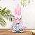 voordelige Paasdecoraties-1pc Pasen dwerg konijn decoratie, schattige Pasen handgemaakte dwerg gezichtsloze pluche pop Noordse Pasen thuis ornament cadeau