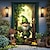 voordelige Deurafdekkingen-Saint Patrick&#039;s Day Gnome deur covers deur tapijt deur gordijn decoratie achtergrond deur banner voor voordeur boerderij vakantie feest decor benodigdheden