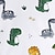 tanie Chłopięca piżama 3D-Dla chłopców 3D Kreskówki Dinozaur Zestawy piżamowe Długi rękaw Druk 3D Wiosna Jesień Zima Aktywny Codzienny Poliester Dzieci 3-12 lat Półgolf Dom Casual w pomieszczeniach Regularny
