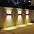 olcso Kültéri falilámpák-2db napelemes lámpa kerti fali lámpa kültéri ip65 vízálló fel és le fényszabályozás házhoz kerti veranda villa udvar kerítése táj dekoráció világítás
