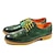 cheap Men&#039;s Oxfords-Men&#039;s Oxfords Retro Formal Shoes Brogue Dress Shoes Walking British Office &amp; Career Party &amp; Evening PU Warm Massage Wear Resistance Lace-up Yellow Blue Green Fall Winter