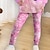 olcso lány 3D szettek-Lány 3D Egyszarvú Pulóver és legging szett Rózsaszín Hosszú ujj 3D nyomtatás Tavasz Ősz Aktív Divat Napi Poliészter Gyerekek 3-12 év Terített nyak Szabadtéri Randi Vakáció Normál