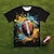 levne chlapecká 3D trička-chlapci 3d fotbalové tričko krátký rukáv 3D tisk léto aktivní sportovní móda polyester děti 3-12 let posádka výstřih venkovní ležérní denní střih