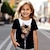 Недорогие 3d футболки для девочек-Девочки 3D Кот Футболка Рубашка С короткими рукавами 3D печать Лето Активный Мода Симпатичные Стиль Полиэстер Дети 3-12 лет Вырез под горло на открытом воздухе Повседневные Стандартный