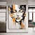 levne Motivy postav-100% velké ručně malované nástěnné umění postava abstraktní texturovaný obraz žena malba oranžová textura malba žena abstraktní malba texturovaná nástěnná dekorace domácí dekorace připravená k