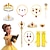 رخيصةأون الدعائم فوتوبوث-إكسسوارات فستان الأميرة بيل للهالوين للأطفال مجوهرات الجميلة والوحش الأميرة بيل