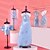 billige Dukketilbehør-prinsesse magisk klær designer barneklær håndlagde klær DIY lim jente puslespill leketøy materialpakke
