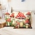 cheap Floral &amp; Plants Style-1PC Mushroom Double Double Side Pillow Cover Soft Decorative Square Cushion Case Pillowcase for Bedroom Livingroom Sofa Couch Chair
