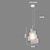 baratos Luzes da ilha-lustre simples nórdico, fonte de luz LED, luminária suspensa de três cores, luminárias em forma de espiral branca, abajur de acrílico de ferro, para sala de estar