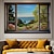 preiswerte Landschaftsdrucke-Landschafts-Wandkunst-Leinwand, falsches Fenster, Frühlingslandschaft, Drucke und Poster, Bilder, dekorative Stoffmalerei für Wohnzimmer, Bilder ohne Rahmen
