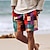 billige Surf shorts-Herre Surf shorts Badeshorts Snørelukning med mesh-for Elastisk Talje Farveblok Farverig Hurtigtørrende Korte Ferie Strand Hawaiiansk Afslappet Gul Lyserød Mikroelastisk