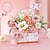 cheap Home &amp; Decor-Building Block Flower Rose Building Block Toy Magic Powder Portable Flower Bouquet Gift Box Series Gifts For Girls Valentine&#039;s Day for Girls Women&#039;s Day Mother&#039;s Day Gifts for MoM