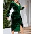 Χαμηλού Κόστους Ιστορικές &amp; Vintage Στολές-Ρετρό / Βίντατζ Δεκαετία του 1950 Δεκαετία &#039;60 Φορέματα Χορός μεταμφιεσμένων Φόρεμα μολύβι Γυναικεία Λαιμόκοψη V Μασκάρεμα Πάρτι Φόρεμα