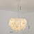economico Modello a lanterna-lampada a sospensione moderna piuma soffice piuma personalità foglie plafoniera cavo regolabile 50 cm per soggiorno camera da letto decorazione di nozze o feste