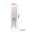 abordables Ampoules LED double broche-Ampoule LED G9 3000 K blanc chaud/6000 K lumière blanche 3/5 W 30 W/50 W équivalent halogène G9 Bipin Base 360 faisceau d&#039;angle pour éclairage domestique avec couvercle transparent (lot de 5)