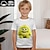 tanie chłopięce koszulki 3D-Dla chłopców 3D Kreskówki T-shirt Koszule Krótki rękaw Druk 3D Lato Aktywny Sport Moda 100% bawełna Dzieci 3-12 lat Półgolf Na zewnątrz Codzienny Regularny