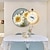 preiswerte Indoor-Wandleuchten-Wandleuchte mit Uhr 60/70 cm Wandbehang Sonnenblume umgeben von Honigbienen auf Vintage-Uhren Wanddekoration für Zuhause, Büro, Klassenzimmer