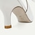 abordables Zapatos de boda-Mujer Zapatos de boda Escarpines Zapatos de novia Tacón de gatito Dedo Puntiagudo Elegante Satén Mocasín Negro Blanco Marfil