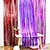abordables accessoires de photomaton-Rideau de soie de pluie 2*2 m nouvelle maison attachée avec salle de mariage rideau suspendu romantique et beau banquet de mariage bandes colorées proposition paysage bande de papier d&#039;aluminium