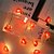 billige Dekorative lys-1 stk led kobbertrådlys, rød hjerteformet lysstreng, batteriboks usb, valentinsdag jul, feriedekorasjon små fargerike lys