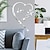cheap 3D Wall Stickers-1 Set, Mirror Wall Sticker (1mm Thickness), Romantic Love Heart Self Adhesive Removable Acrylic Mirror Decorative Sticker, Bedroom Living Room Bathroom Decor, Wedding Birthday Party