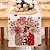 Χαμηλού Κόστους Τραβέρσες (Ράνερ)-ημέρα του Αγίου Βαλεντίνου τραπέζι δρομέας γιορτινό τραπέζι δρομέας εποχιακή αγροικία λινάτσα τραπεζομάντιλο για επέτειο γάμου σπιτιού κουζίνα τραπεζιού τραπεζιού διακόσμηση πάρτι
