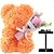 abordables Decoración del hogar-rosa del día de peluche flor eterna día de san valentín regalo de cumpleaños para la novia rosa oso con flor regalo flor