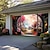 お買い得  ドアカバー-桜のアーチ屋外ガレージドアカバーバナー美しい大きな背景装飾屋外ガレージドアの家の壁の装飾イベントパーティーパレード