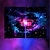 cheap Blacklight Curtains-Blacklight Window Curtain UV Reactive Glow in the Dark Trippy Misty Galaxy Universe Nature Landscape for Living Room Bedroom Kid&#039;s Room Decor