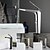 お買い得  浴室・洗面台用水栓金具-バスルームのシンクの蛇口 - 滝状吐水タイプ 電気メッキ センターセット シングルハンドルつの穴Bath Taps