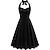 Χαμηλού Κόστους Ιστορικές &amp; Vintage Στολές-Ρετρό / Βίντατζ Δεκαετία του 1950 Swing φόρεμα Φόρεμα Flare Μεσημέρι Γυναικεία Λαιμός Μασκάρεμα Καθημερινά Πάρτι / Κοκτέιλ Φόρεμα