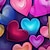 ieftine tricouri 3d fete-Valentines Fete 3D Inimă Tricou Cămașă Manșon scurt Tipărire 3D Vară Activ Modă Drăguţ Poliester Copii 3-12 ani Stil Nautic În aer liber Casual Zilnic Fit regulat