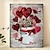 abordables Impressions de Plantes-Toile d&#039;art mural vintage de la Saint-Valentin, cœurs, roses rouges, imprimés et affiches, peinture décorative en tissu pour salon, images sans cadre