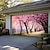 cheap Door Covers-Cherry Blossom Landscape Outdoor Garage Door Cover Banner Beautiful Large Backdrop Decoration for Outdoor Garage Door Home Wall Decorations Event Party Parade