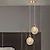 cheap Island Lights-LED Pendant Lamp 1/2 Light Glass Crystal Creative Lampshade Industrial Metal Ceiling Lighting Fixtures Creative Bar Style Atmosphere Chandelier for Living Room,Kitchen Island,Bedroom