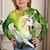 levne dívčí 3D trička-Dívčí 3D Jednorožec Kůň Košilky Košile Dlouhý rukáv 3D tisk Jaro Podzim Aktivní Módní Roztomilý Polyester Děti 3-12 let Tričkový Venkovní Ležérní Denní Běžný