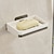 billiga Badrumsprylar-1st väggmonterad tvålhållare rektangel tvålställ utan borrning avloppstvålbricka enkelt tvålförvaringsställ för hem badrum badrumstillbehör