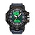 levne Digitální hodinky-SANDA Muži Digitální hodinky Venkovní Sportovní Módní Obchodní Svítící Budík Kalendář Chronograf Silikon Hodinky