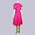 cheap Movie &amp; TV Theme Costumes-Weird Doll Dress Outfits Crazy Doll Puff Sleeves Princess Dress Women&#039;s Girls&#039; Movie Cosplay Costumes Hot Pink Carnival Party Casual Daily