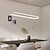 abordables Éclairages pour îlot-LED ovale suspension 69cm moderne simple en aluminium suspendu île éclairage 36w pour salle à manger salon restaurant conférence café bar lustre