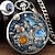 お買い得  懐中時計-スペースシリーズ音楽懐中時計男性チェーンレトロヴィンテージファッション時計女性音楽ネックレス腕時計ユニークなカップルグッズギフト