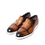 billiga Oxfordskor till herrar-Herr Oxfordskor Klänning Sneakers Läder Italienskt fullkornigt kohud Halksäker Snörning Svart Brun