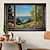 preiswerte Landschaftsdrucke-Landschafts-Wandkunst-Leinwand, falsches Fenster, Frühlingslandschaft, Drucke und Poster, Bilder, dekorative Stoffmalerei für Wohnzimmer, Bilder ohne Rahmen