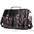 cheap Men&#039;s Bags-Vintage Genuine Leather Men&#039;s Briefcase Laptop Messenger Bag First Layer Cowhide Leather Handbag Retro Casual Style