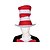 billiga Film- och TV-kostymer-Katten i hatten Katt Cosplay-kostym Pojkar Flickor Film-cosplay Animé Flickor Pojkar Halloween Maskerad Trikot / Onesie Klänning Hatt