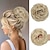 cheap Chignons-Messy Bun Hair Piece Wavy Curly Fake Hair Buns Synthetic Scrunchie Messy Bun Natural Extensions Updo Hair Pieces for Women