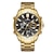 voordelige Quartz-horloges-LIGE Heren Quartz horloges Diamant Luxe Grote wijzerplaat Zakelijk Kalender Datum Zinklegering Horloge
